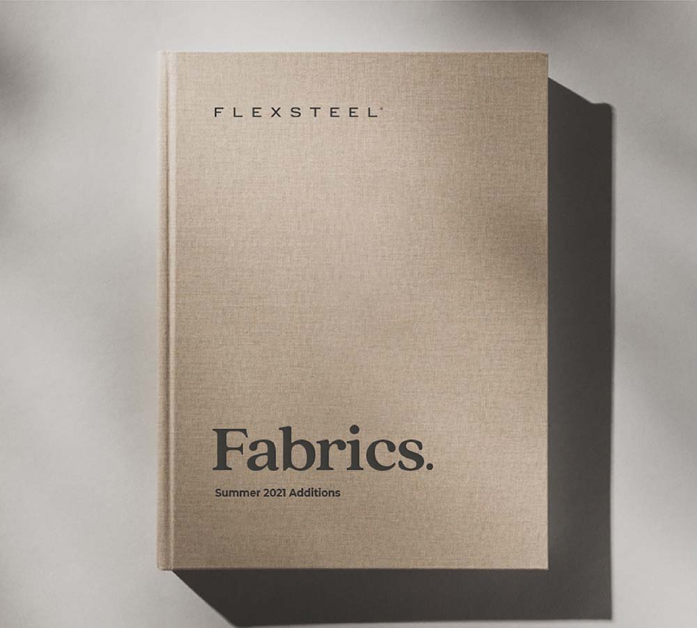 Book cover with the Flexsteel logo and words 